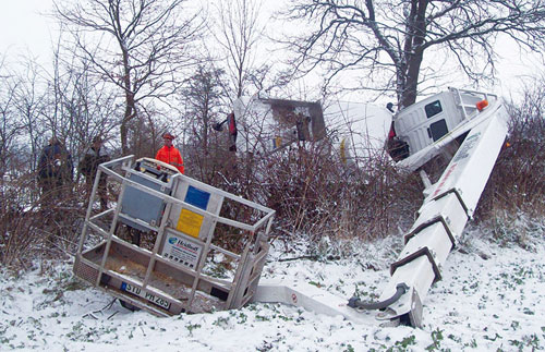 Unfall Hebebühne